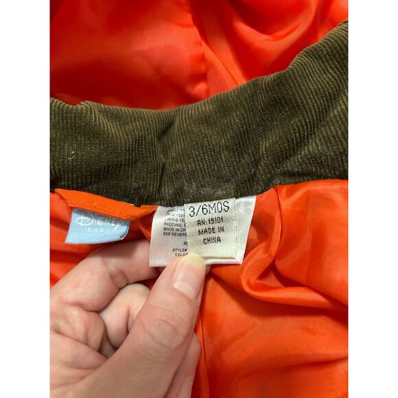 Vintage Winnie The Pooh Tigger Baby Winter Coat Jacket Orange 3-6 Months - Picture 4 of 7